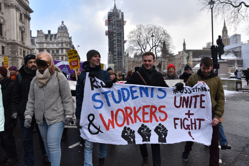 UCU Pensions Strike In London