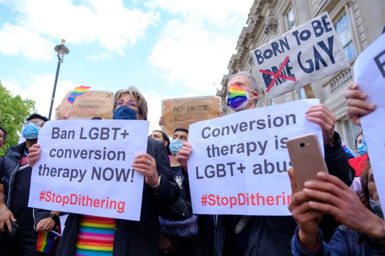 Stop Dithering / Conversion Therapy Protest in London