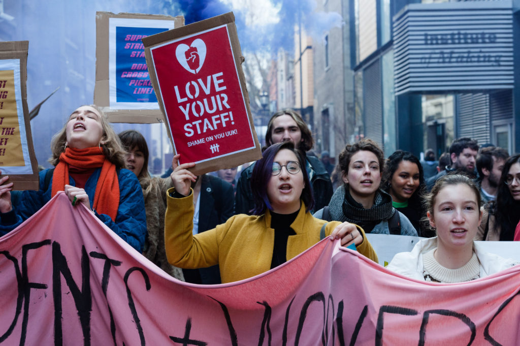 Rally in Support of University Staff Strike in London