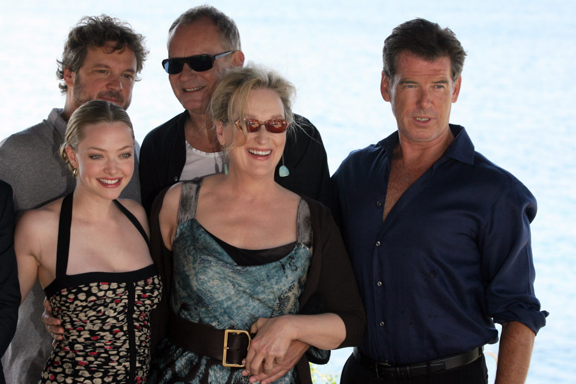 US actress Meryl Streep (C), Irish actor