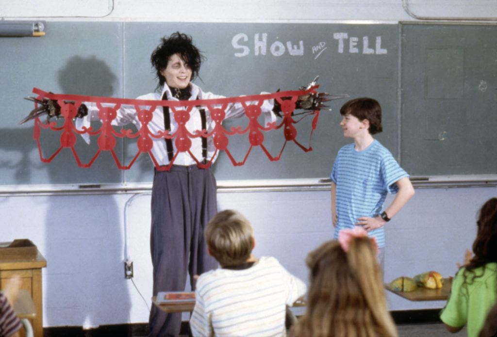 On the set of Edward Scissorhands