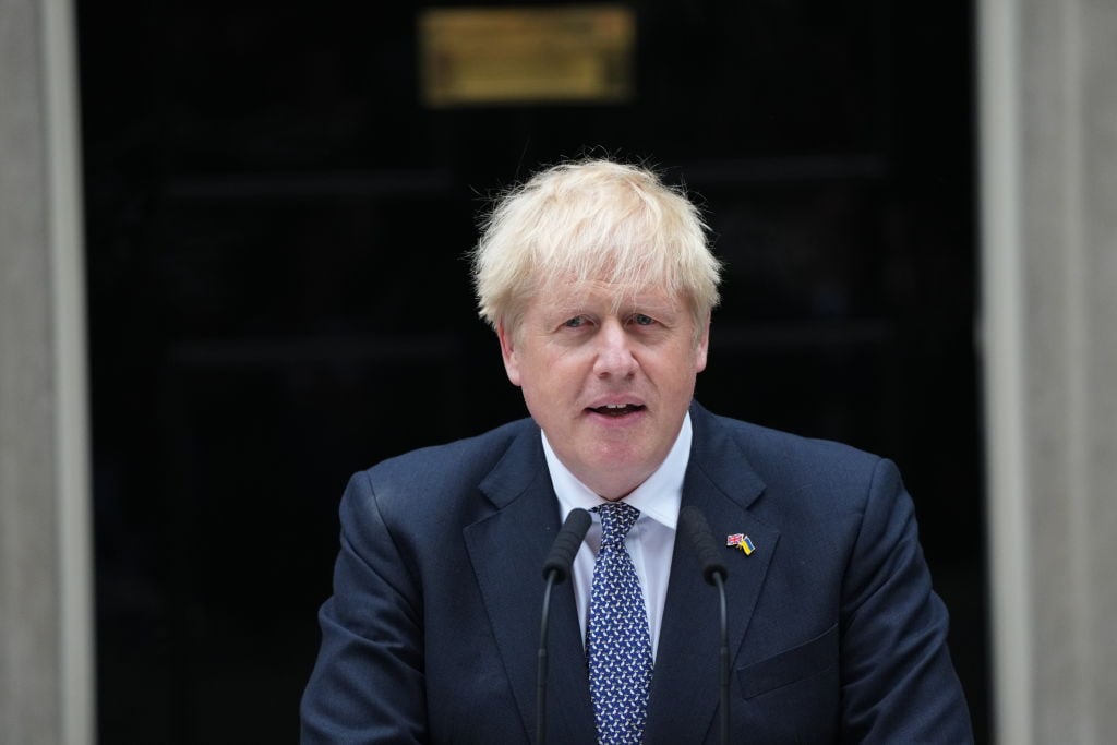 Conservative Leader And Prime Minister Boris Johnson Resigns From Office
