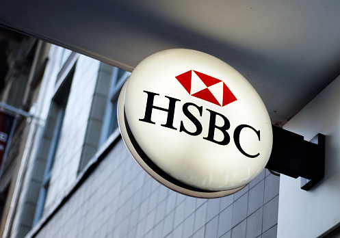 Sign of HSBC bank in Liverpool