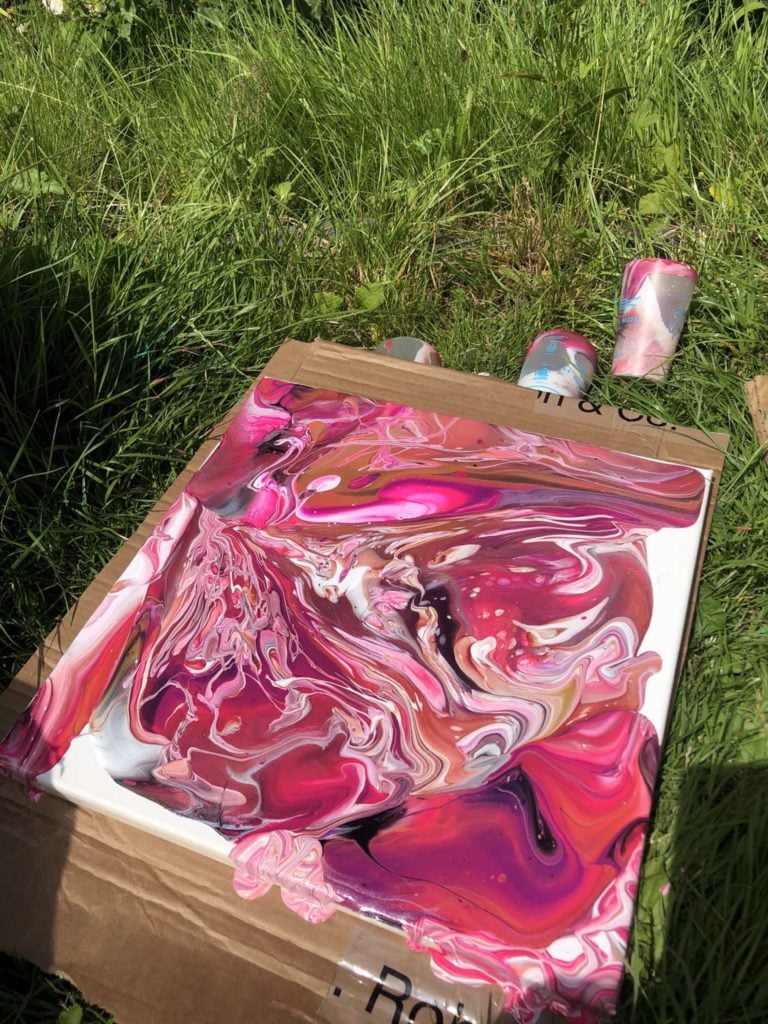 Pink painting by Betty Williams