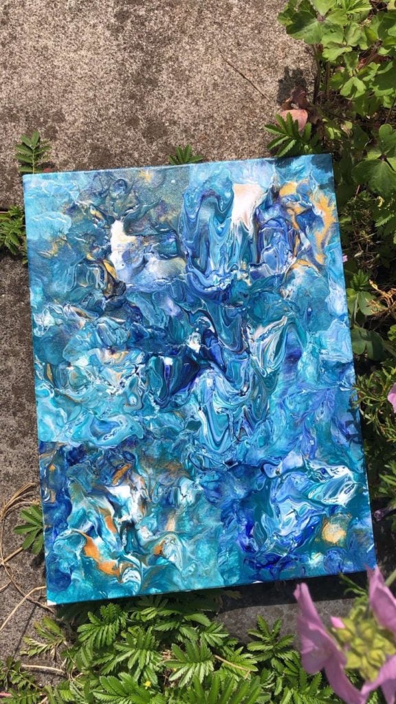 Blue painting by Betty Williams