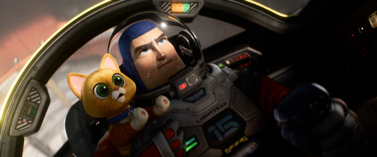 Buzz and Sox in Disney and Pixar'sLightyear