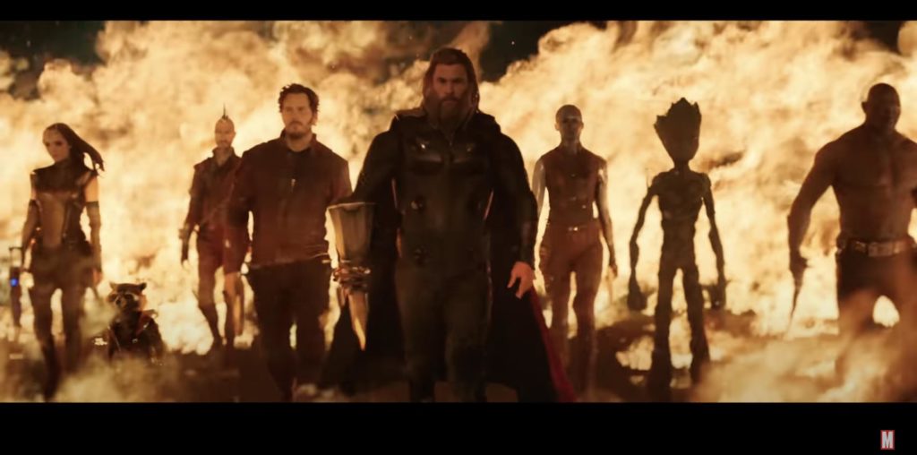 Thor and Guardians in Thor Love and Thunder