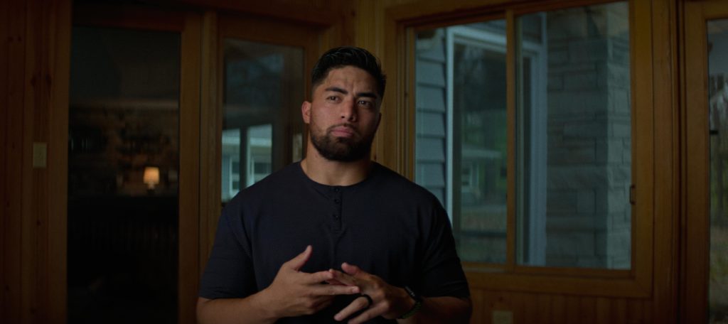 Manti Te'o in Untold: The Girlfriend Who Didn't Exist