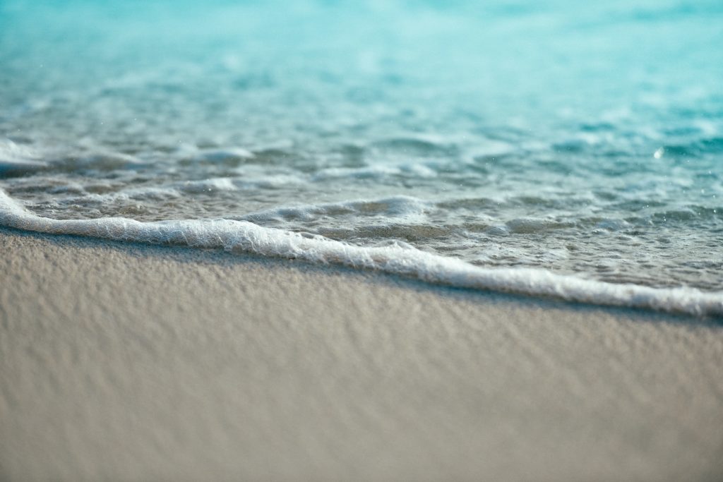 white sand
