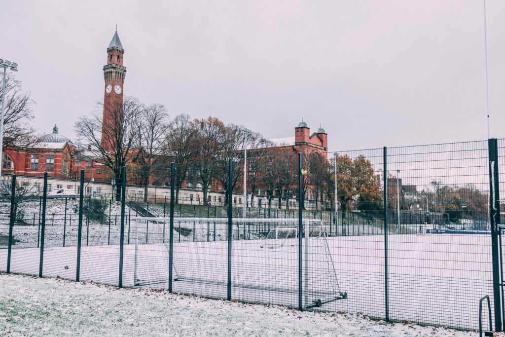 university of birmingham in the snow