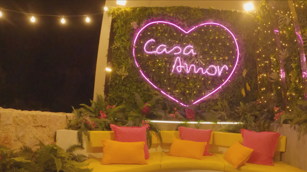 Casa Amor sign Love Island