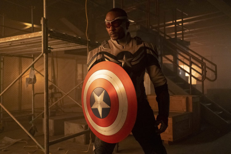 Sam Wilson as Captain America in The Falcon and The Winter Soldier.