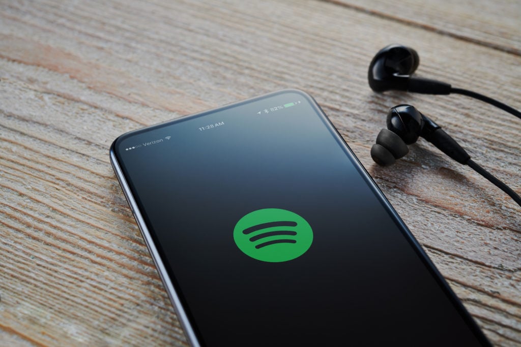 Spotify Music App On A Smartphone
