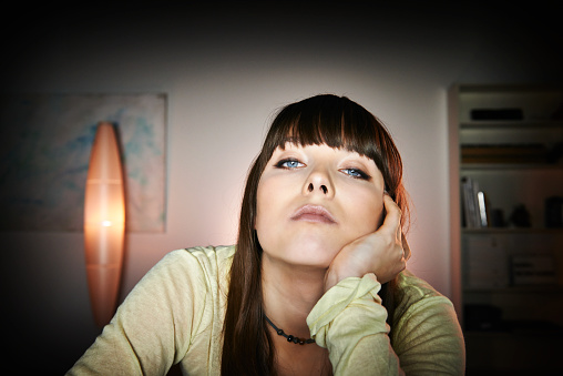 Young woman surfing the web