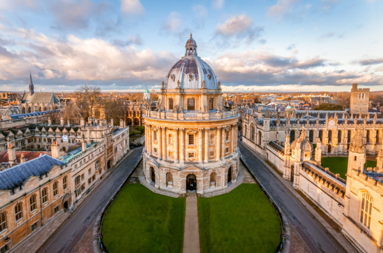 The Radcliffe Camera (Camera, meaning room in Latin) is situated in Oxford, England. Designed by James Gibbs in English Palladian Style and built i...