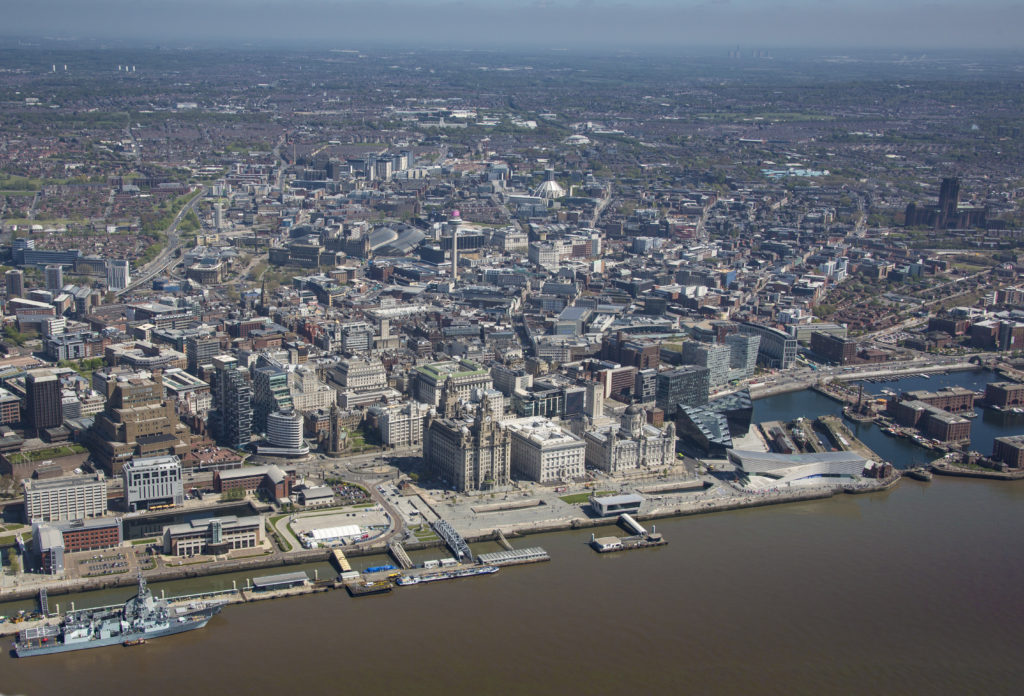 Aerial Photograph of Liverpool City Centre
