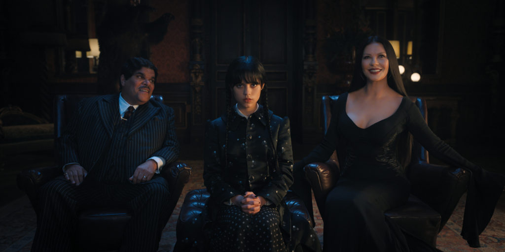 Luis Guzmán, Jenna Ortega, Catherine Zeta-Jones Wednesday