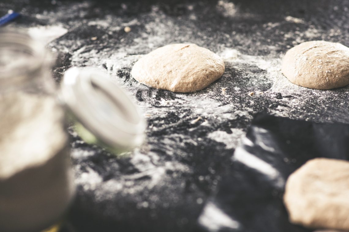 Homemade handcraft bakery - original Vinschgauer / Vinschgerl – Flatbread made with rye-wheat sourdough and yeast from South Tyrol