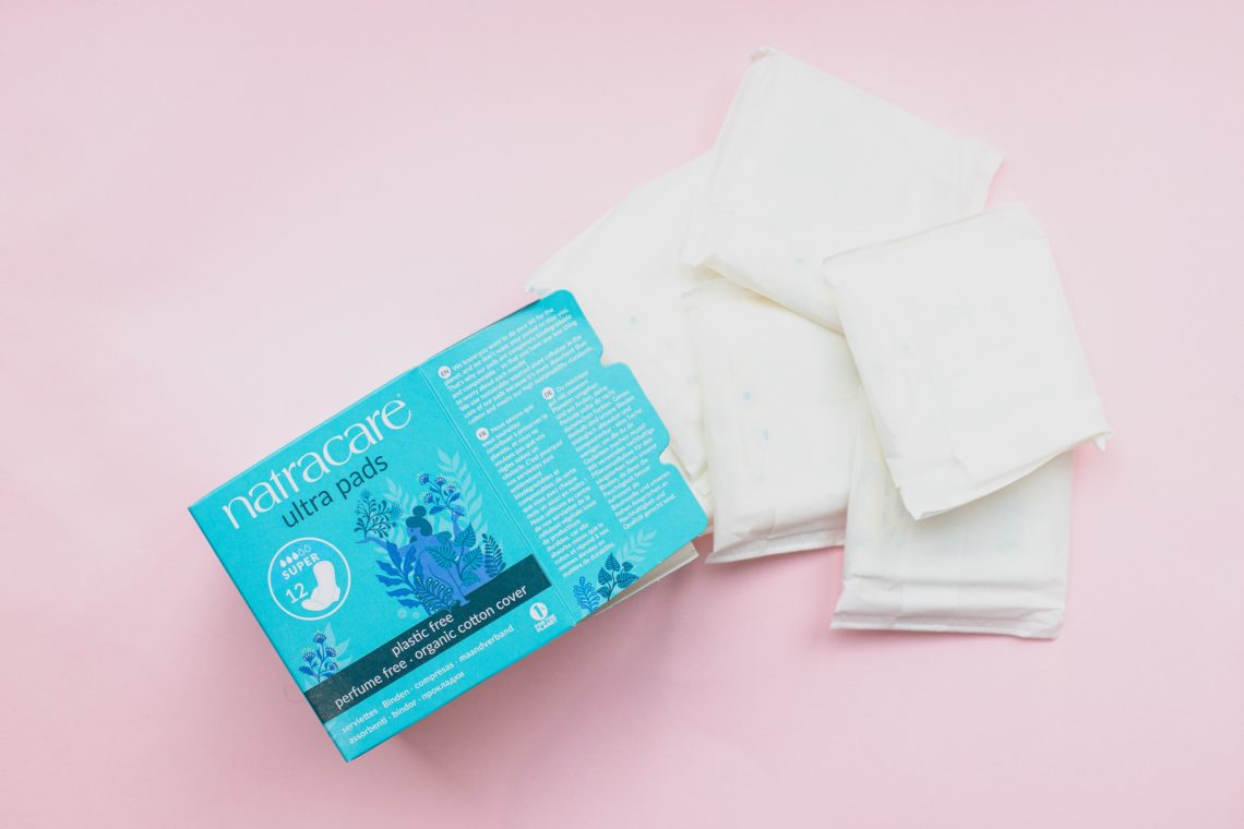blue and white labeled box