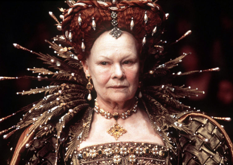 This picture released by Miramax Films shows actress Judy Dench playing Queen Elizabeth I in the film "Shakespeare in Love". Dench has been nominat...