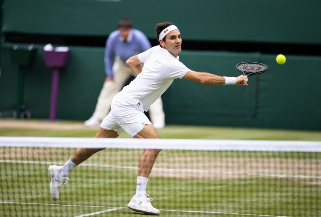 Roger Federer at Wimbledon 2021