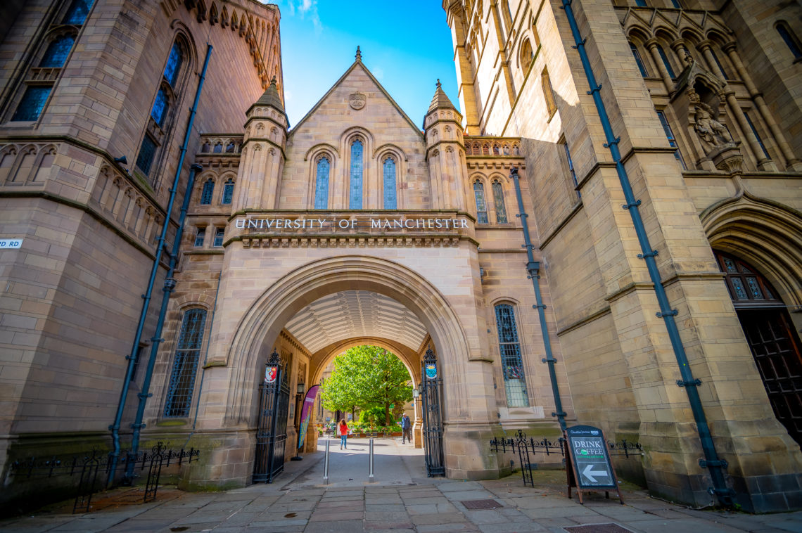 Whitworth Hall, University of Manchester, Manchester, England, UK - September 15, 2017