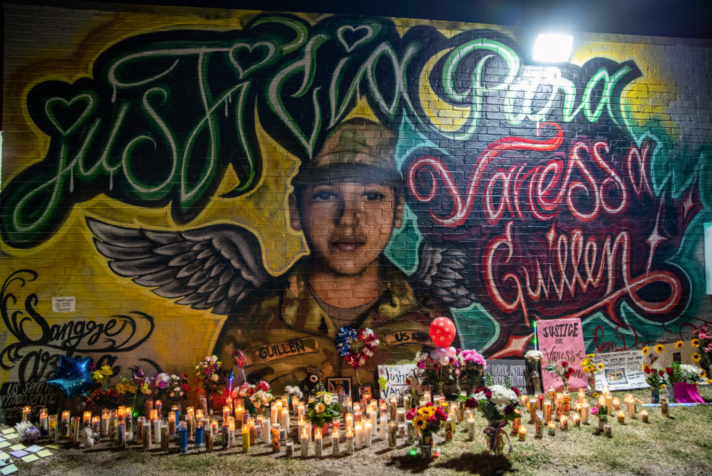Memorial Set Up In Austin For Murdered Fort Hood Soldier Vanessa Guillen