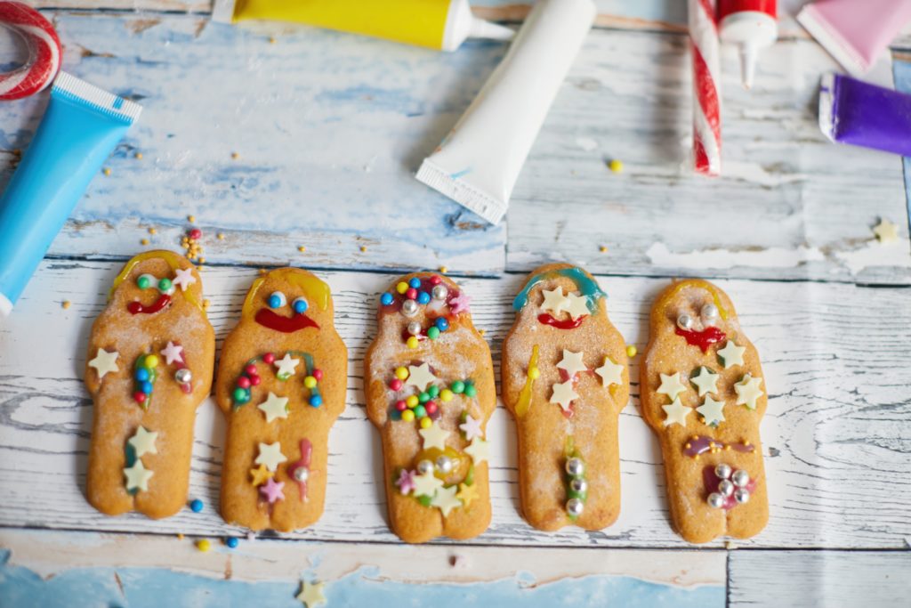 Gingerbread men biscuits