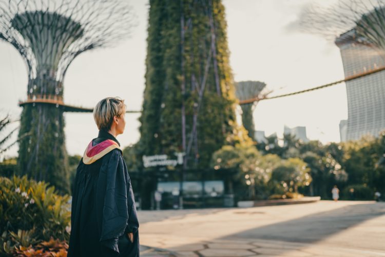 Graduate thinking about their future