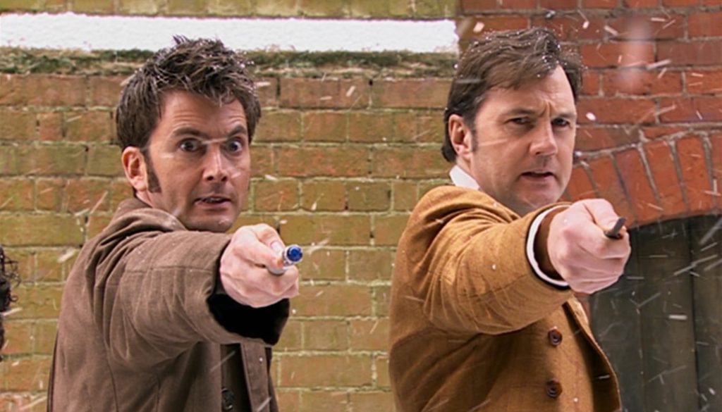 David Tennant and David Morrissey in Doctor Who's The Next Doctor