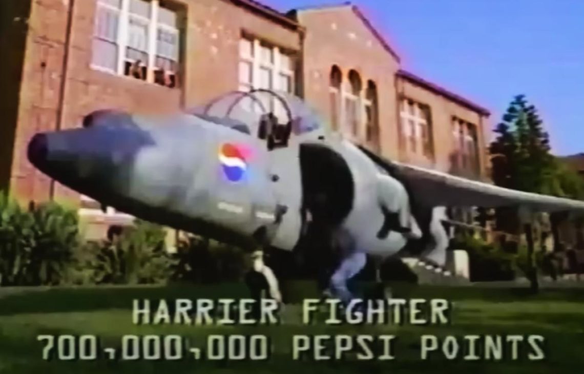 Harrier Jet from a 1966 Pepsi advert
