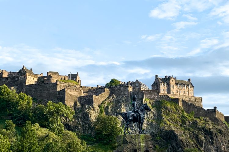 Edinburgh castle upon calton hill