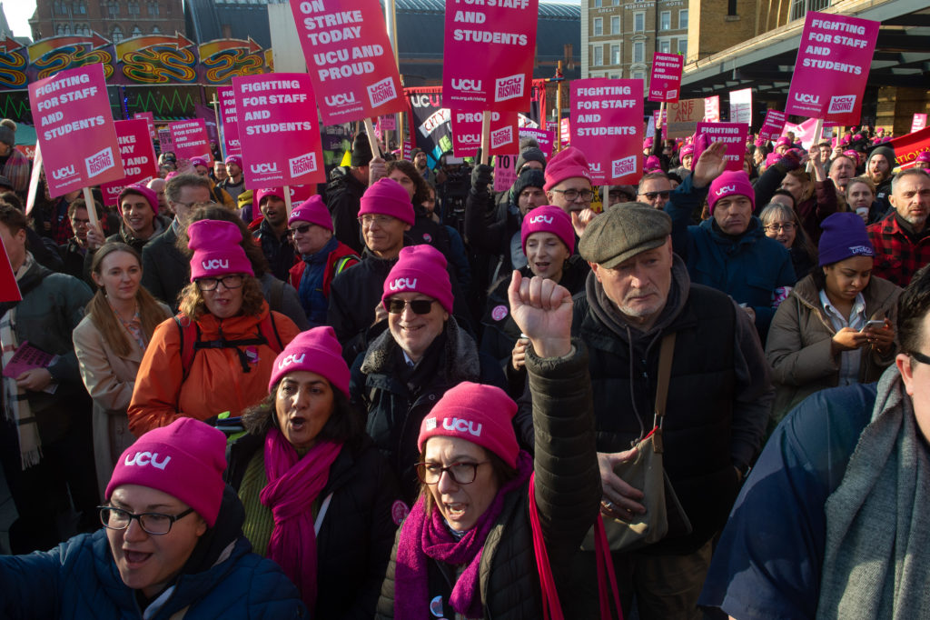 Unions Hold Joint Rally In London Amid Strike Action
