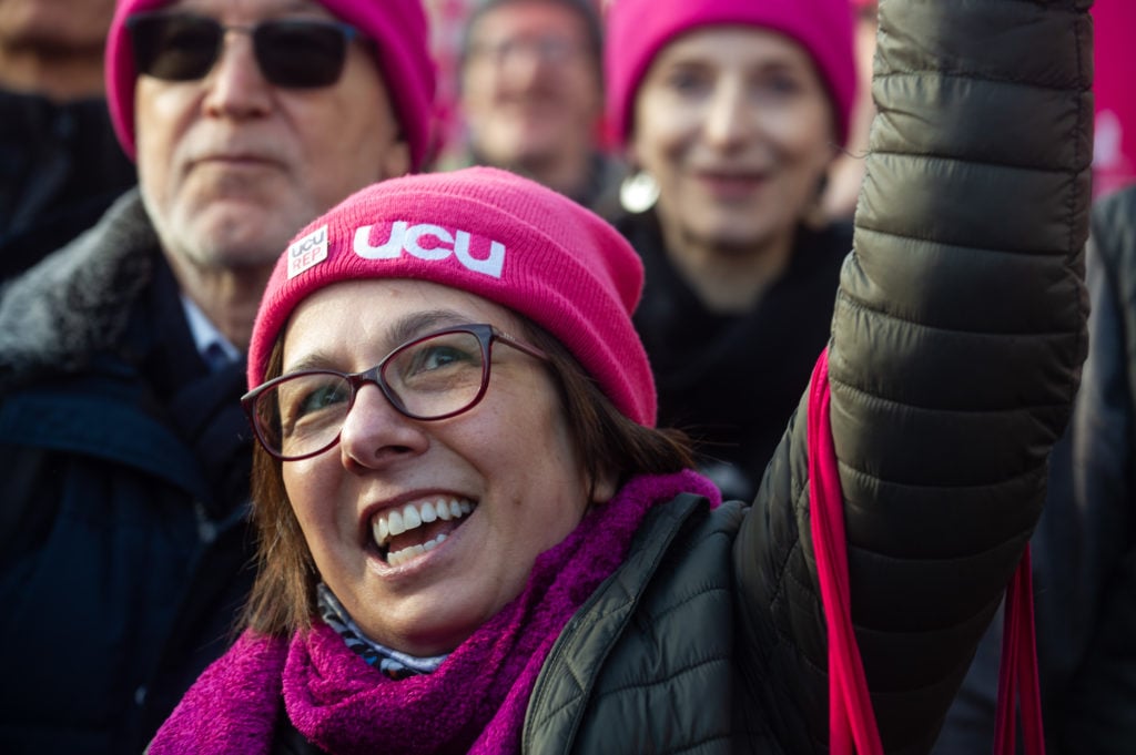 Unions Hold Joint Rally In London Amid Strike Action