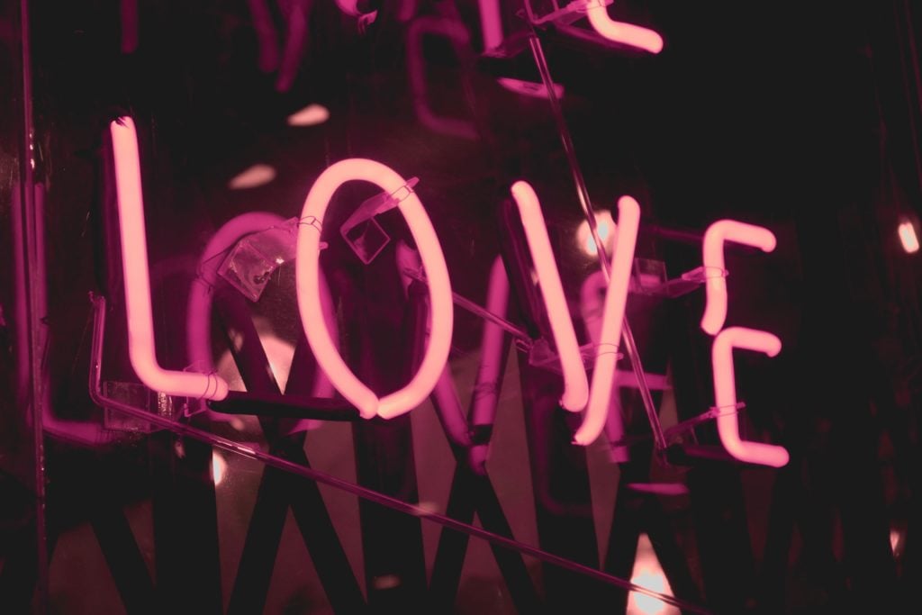 pink Love neon sign