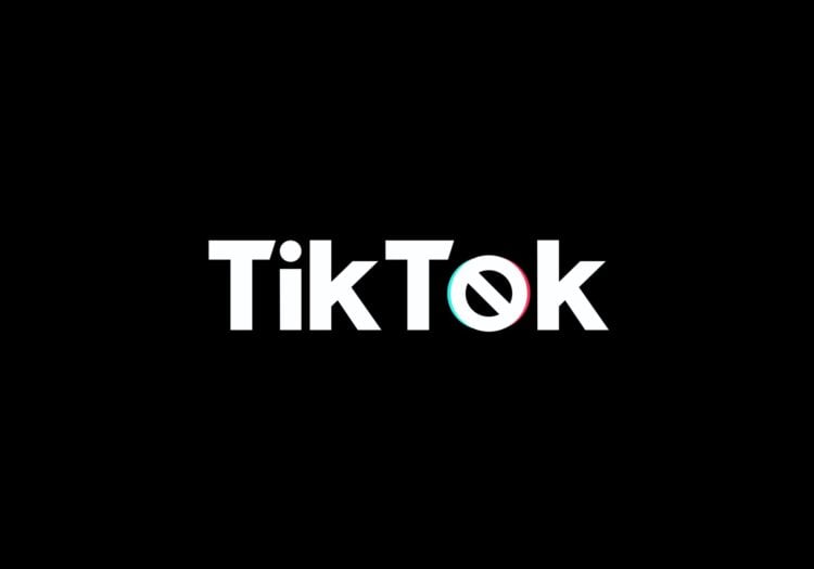 TikTok written in white against black background