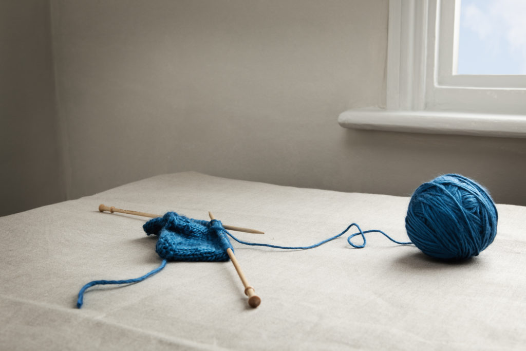 stilllife of knitting.