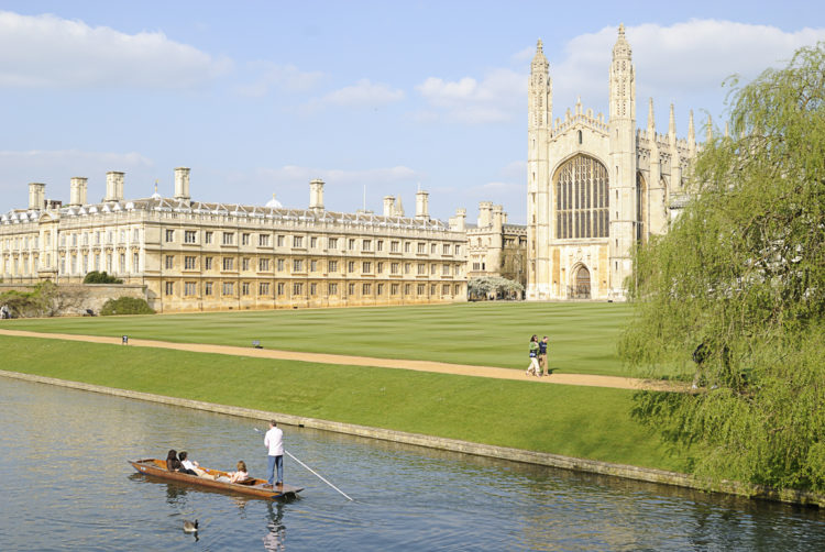 Punting by King's College, Cambridge, U.K.