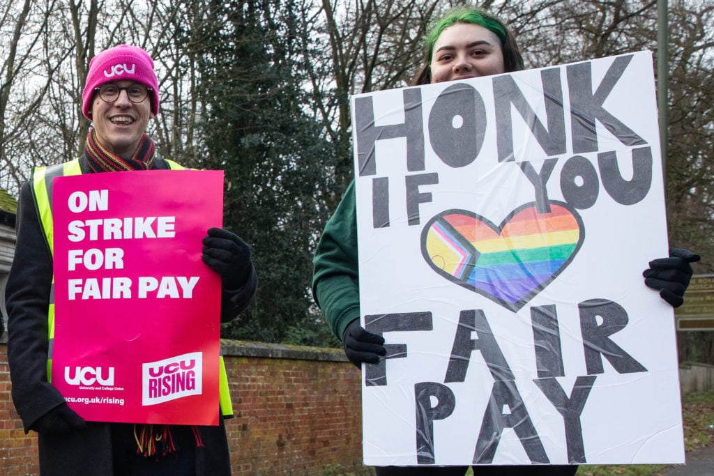 UCU University Staff Strike Egham