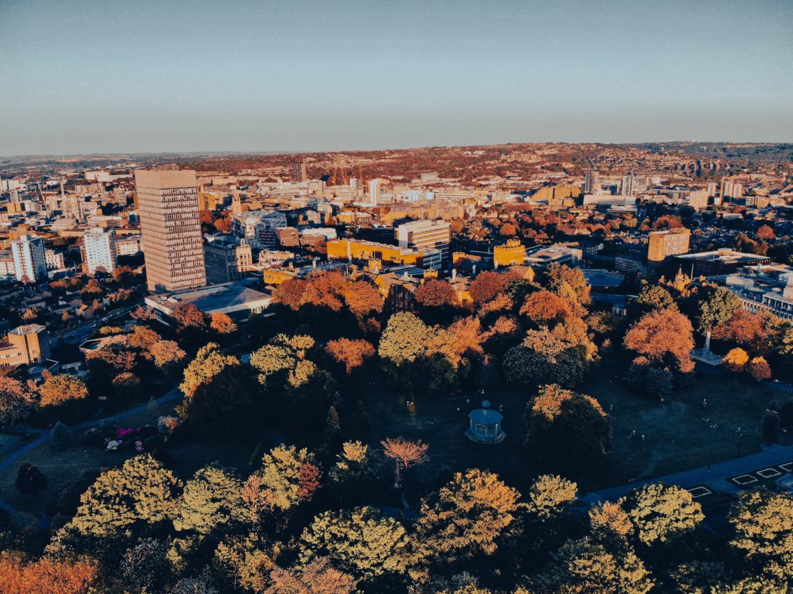Sheffield in the autumn sunshine
