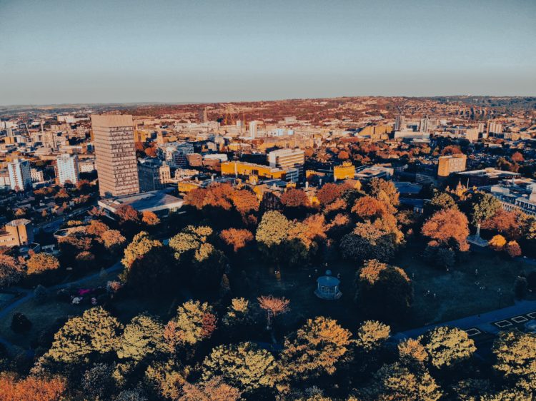 Sheffield in the autumn sunshine