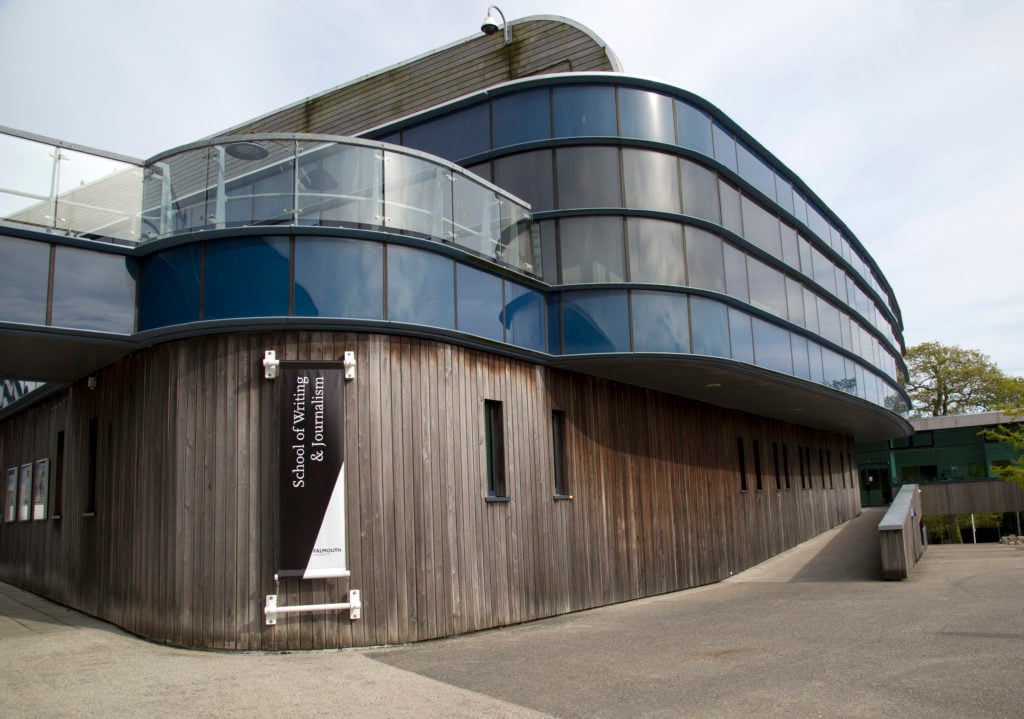 Modern architecture at Tremough campus, University of Falmouth, Penryn, Cornwall, England