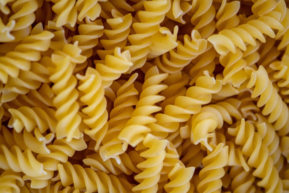 lots of penne pasta