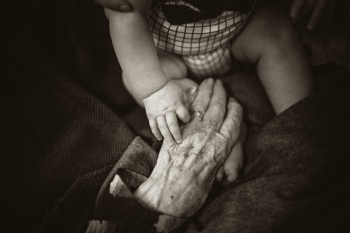 I love this photo of my mums hand reaching out to share a moment with her great grandson. Even when we can’t understand each other in language, we...